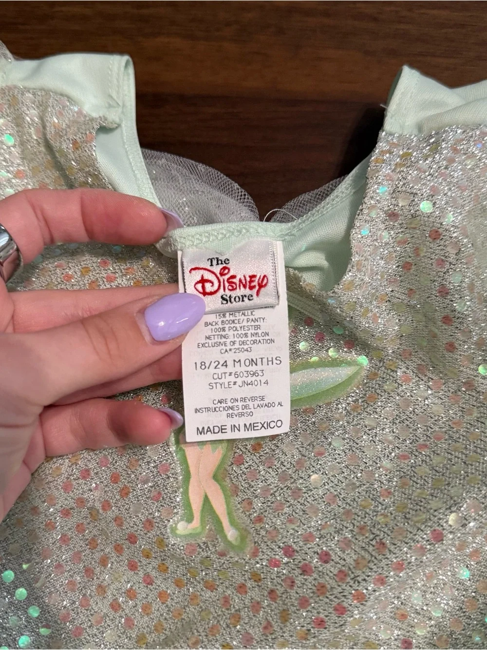 Sold Baby girl vintage Disney tinker bell tutu Halloween costume dress